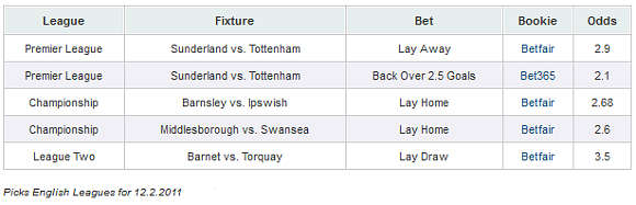 2011.02.12 - Picks Premier League